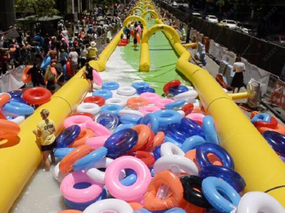 Trò chơi nước vui nhộn dành cho người lớn và trẻ em tại thành phố – Trượt nước Slip N Fly Slide