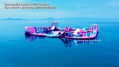 Greece Inflatable Floating Water Park Success Story
