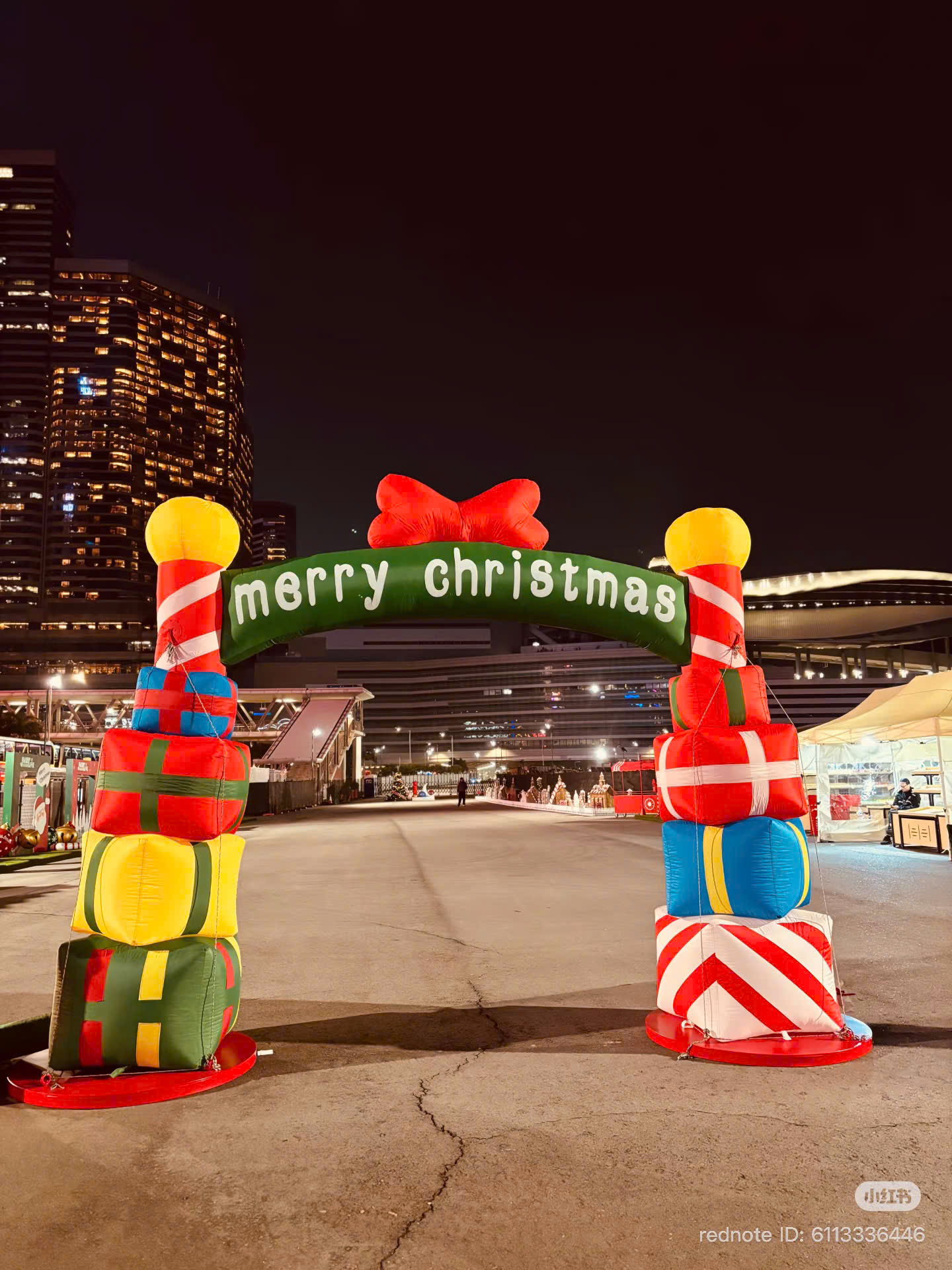 Cổng hộp quà noel